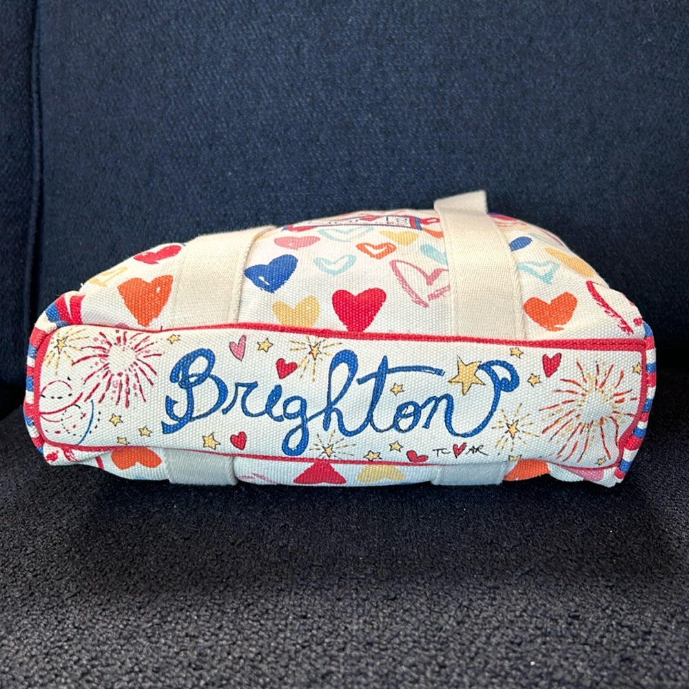 Brighton Sparkle and Shine canvas tote.  Like new. - Picture 4 of 8